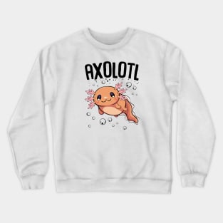 Axolotl Under Water Crewneck Sweatshirt